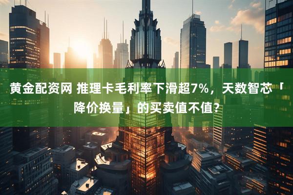 黄金配资网 推理卡毛利率下滑超7%，天数智芯「降价换量」的买卖值不值？